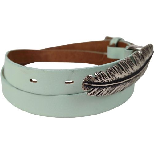 Ремень женский Vanzetti узкий 108 см 2 см кожа Мятный