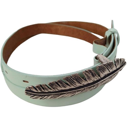 Ремень женский Vanzetti узкий 108 см 2 см кожа Мятный