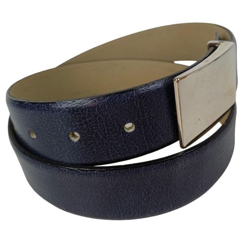 Ремень женский Vanzetti элегантный 100 см 3.3 см кожа Темно-синий