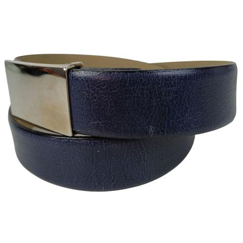Ремень женский Vanzetti элегантный 100 см 3.3 см кожа Темно-синий