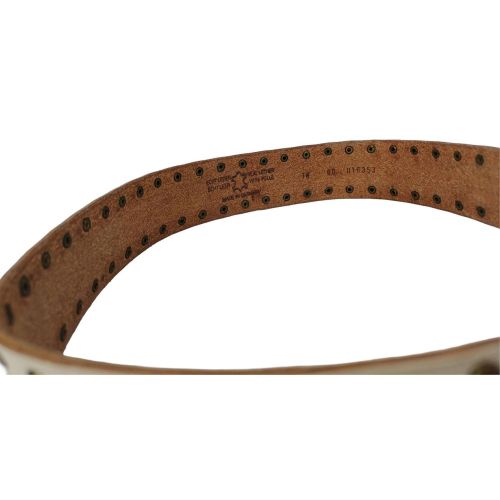 Ремень женский Vanzetti Vintage дизайнерский 76 см 4 см кожа Белый