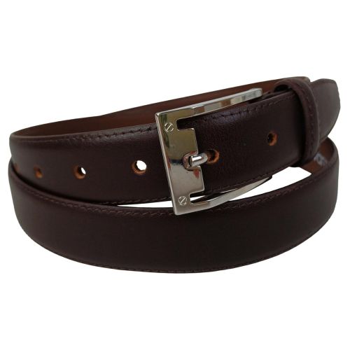 Ремень мужской Vanzetti классический 119 см 3 см кожа Темно-коричневый