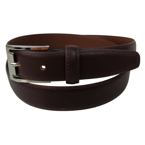 Ремень мужской Vanzetti классический 119 см 3 см кожа Темно-коричневый