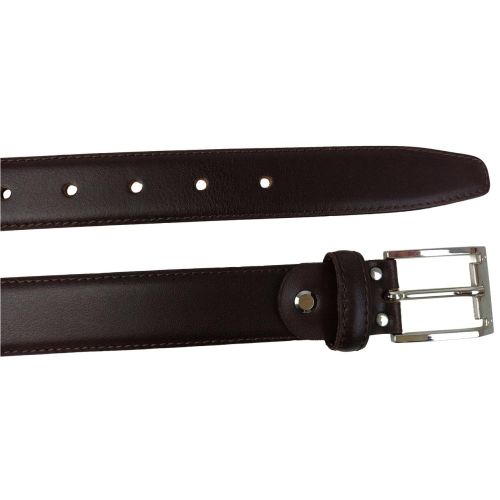 Ремень мужской Vanzetti классический 119 см 3 см кожа Темно-коричневый