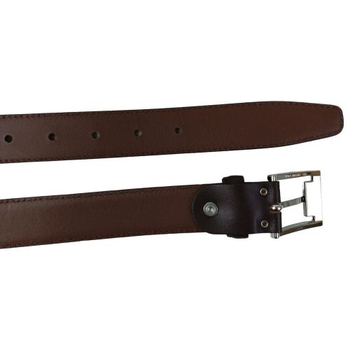 Ремень мужской Vanzetti классический 119 см 3 см кожа Темно-коричневый
