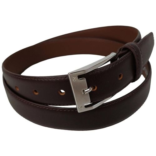 Ремень мужской Vanzetti классический 119 см 3 см кожа Темно-коричневый