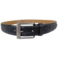 Ремень женский Vanzetti под крокодила 101 см 3 см кожа Черный