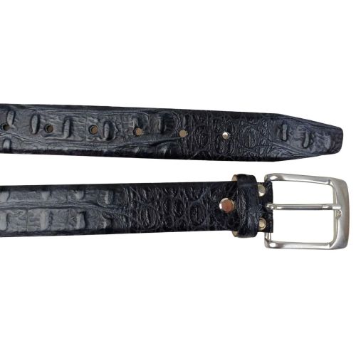 Ремень женский Vanzetti под крокодила 101 см 3 см кожа Черный
