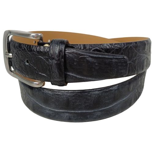 Ремень женский Vanzetti под крокодила 101 см 3 см кожа Черный