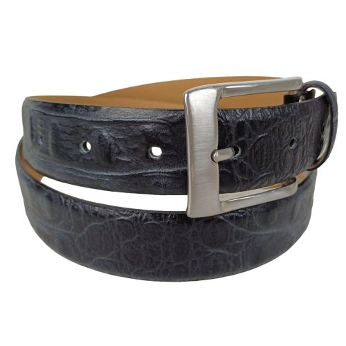 Ремень женский Vanzetti под крокодила 101 см 3 см кожа Черный