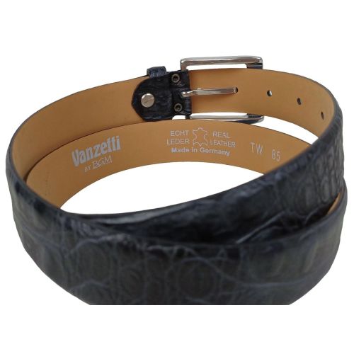 Ремень женский Vanzetti под крокодила 101 см 3 см кожа Черный