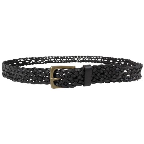 Ремень женский Vanzetti плетеный 111 см 3 см кожа Темно-коричневый