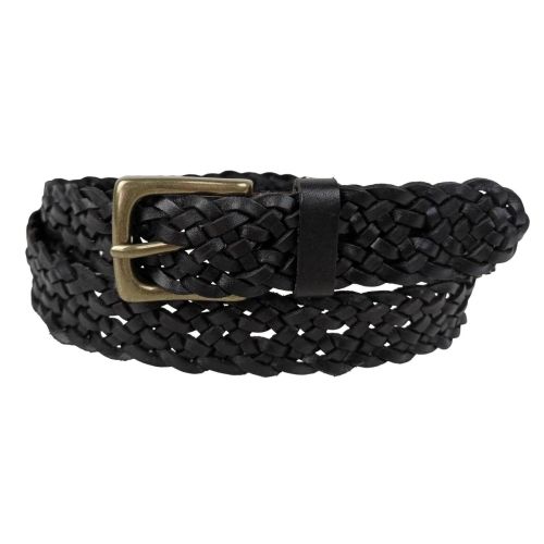 Ремень женский Vanzetti плетеный 111 см 3 см кожа Темно-коричневый