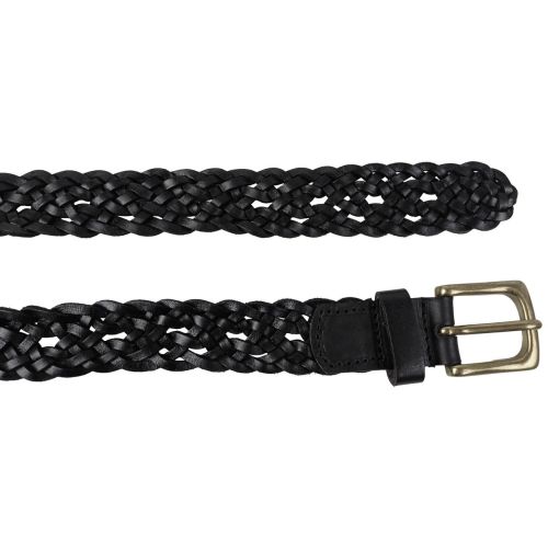 Ремень женский Vanzetti плетеный 111 см 3 см кожа Темно-коричневый