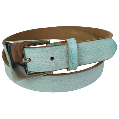 Женский ремень Vanzetti RMT132 натуральная кожа 2,8 см Бирюзовый