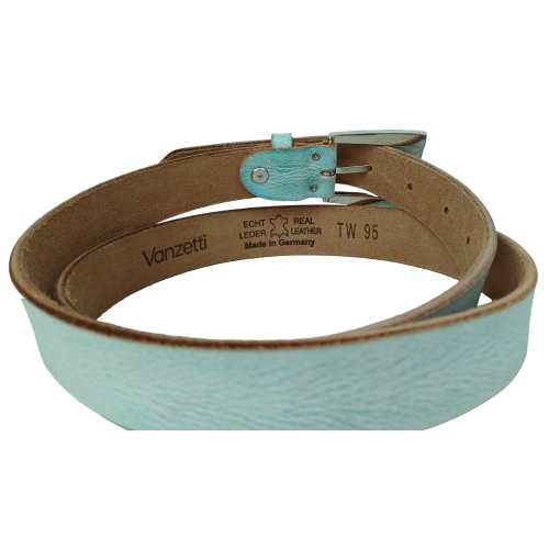 Женский ремень Vanzetti RMT132 натуральная кожа 2,8 см Бирюзовый