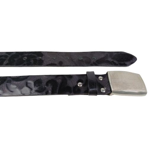 Дизайнерский женский ремень Vanzetti RMT141 натуральная кожа закрытая пряжка 3,3 см Черный