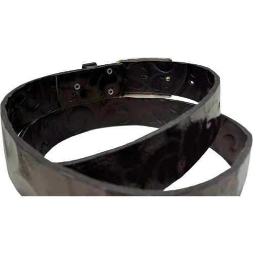 Дизайнерский женский ремень Vanzetti RMT141 натуральная кожа закрытая пряжка 3,3 см Черный