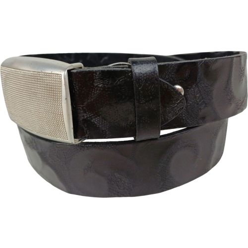 Дизайнерский женский ремень Vanzetti RMT141 натуральная кожа закрытая пряжка 3,3 см Черный