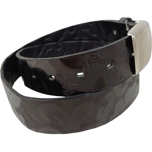 Дизайнерский женский ремень Vanzetti RMT141 натуральная кожа закрытая пряжка 3,3 см Черный