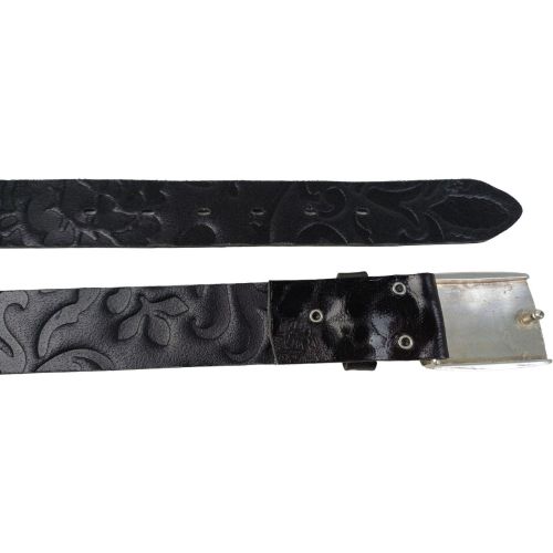 Дизайнерский женский ремень Vanzetti RMT141 натуральная кожа закрытая пряжка 3,3 см Черный