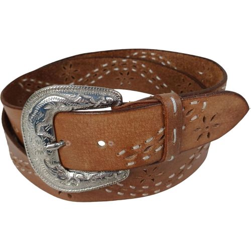 Женский ремень Vanzetti RMT150 винтажная пряжка 4 см Коричневый