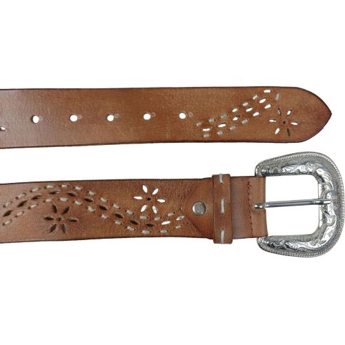 Женский ремень Vanzetti RMT150 винтажная пряжка 4 см Коричневый