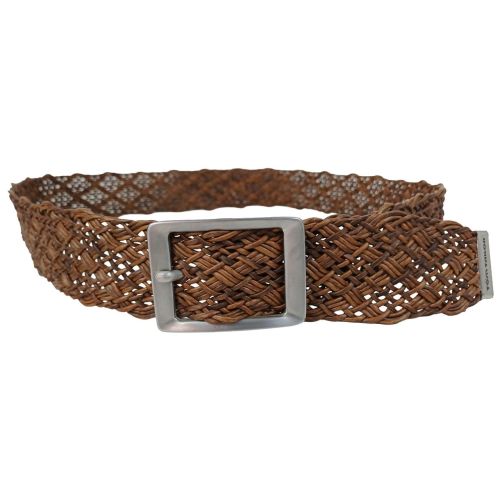 Женский ремень-косичка Tom Tailor натуральная кожа 4,5 см Коричневый