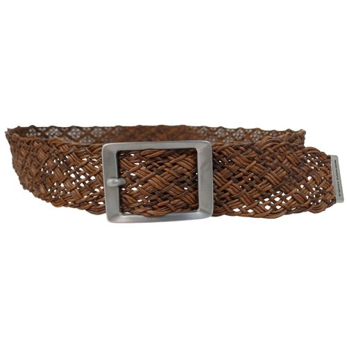 Женский ремень-косичка Tom Tailor натуральная кожа 4,5 см Коричневый