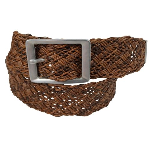 Женский ремень-косичка Tom Tailor натуральная кожа 4,5 см Коричневый