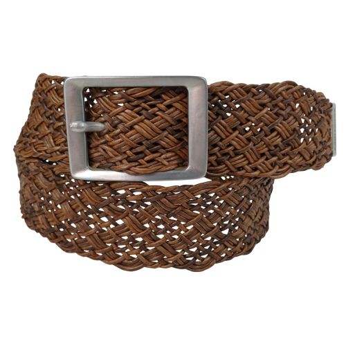 Женский ремень-косичка Tom Tailor натуральная кожа 4,5 см Коричневый