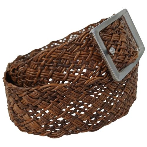 Женский ремень-косичка Tom Tailor натуральная кожа 4,5 см Коричневый