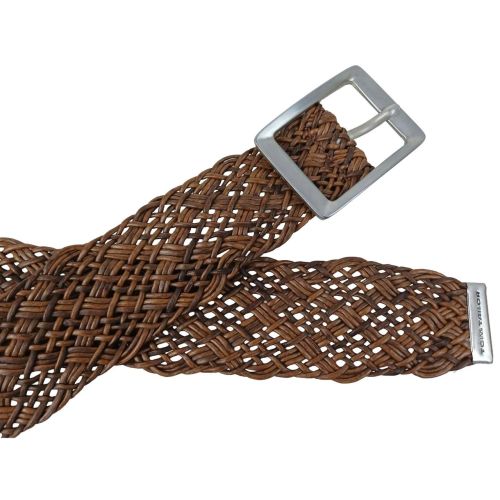 Женский ремень-косичка Tom Tailor натуральная кожа 4,5 см Коричневый