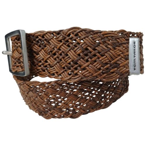 Женский ремень-косичка Tom Tailor натуральная кожа 4,5 см Коричневый