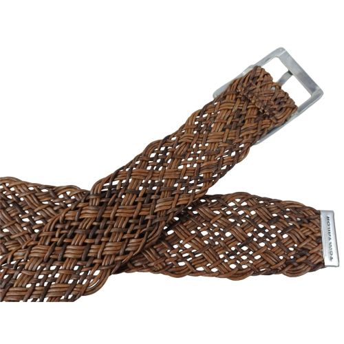 Женский ремень-косичка Tom Tailor натуральная кожа 4,5 см Коричневый