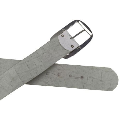 Широкий женский ремень Tom Tailor под кожу крокодила 4 см Белый