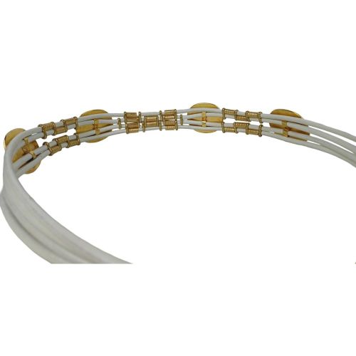 Женский ремень Vanzetti с бляхами 2,5/4 см Белый