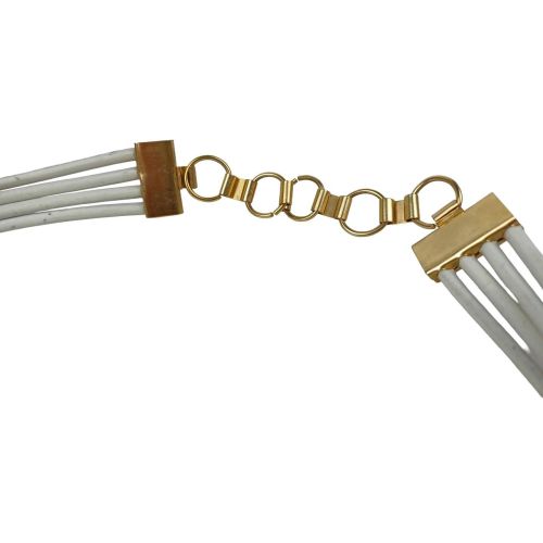 Женский ремень Vanzetti с бляхами 2,5/4 см Белый