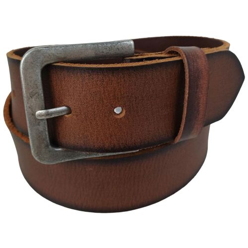 Широкий женский ремень Vanzetti RMT170 под джинсы натуральная кожа 4,5 см Коричневый