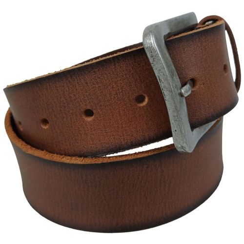 Широкий женский ремень Vanzetti RMT170 под джинсы натуральная кожа 4,5 см Коричневый