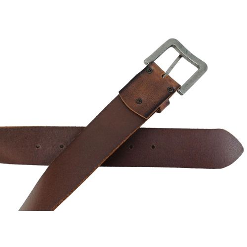 Широкий женский ремень Vanzetti RMT170 под джинсы натуральная кожа 4,5 см Коричневый