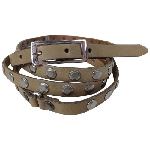 Женский ремень Vanzetti с заклепками для нескольких оборотов 1,5 см Серый