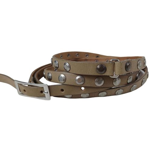 Женский ремень Vanzetti с заклепками для нескольких оборотов 1,5 см Серый