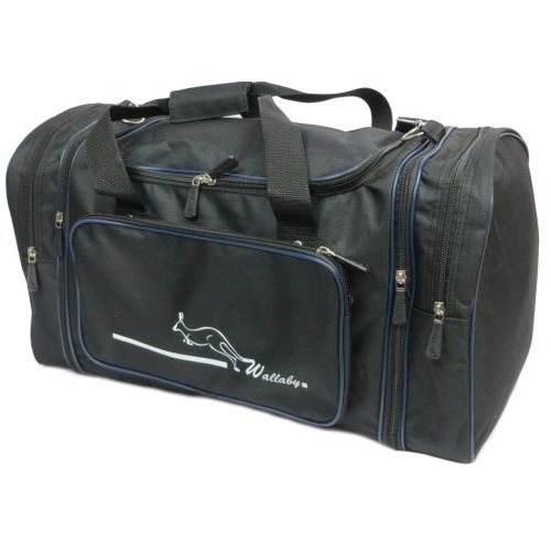 Спортивная сумка Wallaby 365 с расширением 40/50 л 54(66)x25x30 см Черная