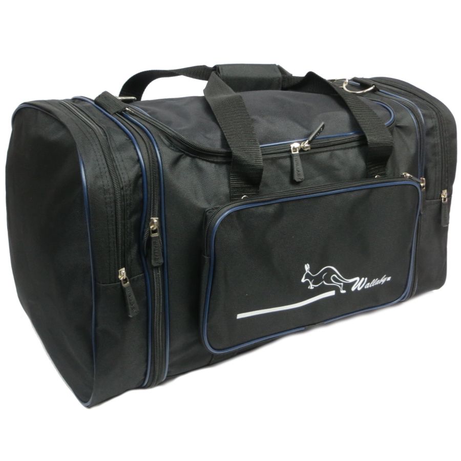 Спортивная сумка Wallaby 365 с расширением 40/50 л 54(66)x25x30 см Черная