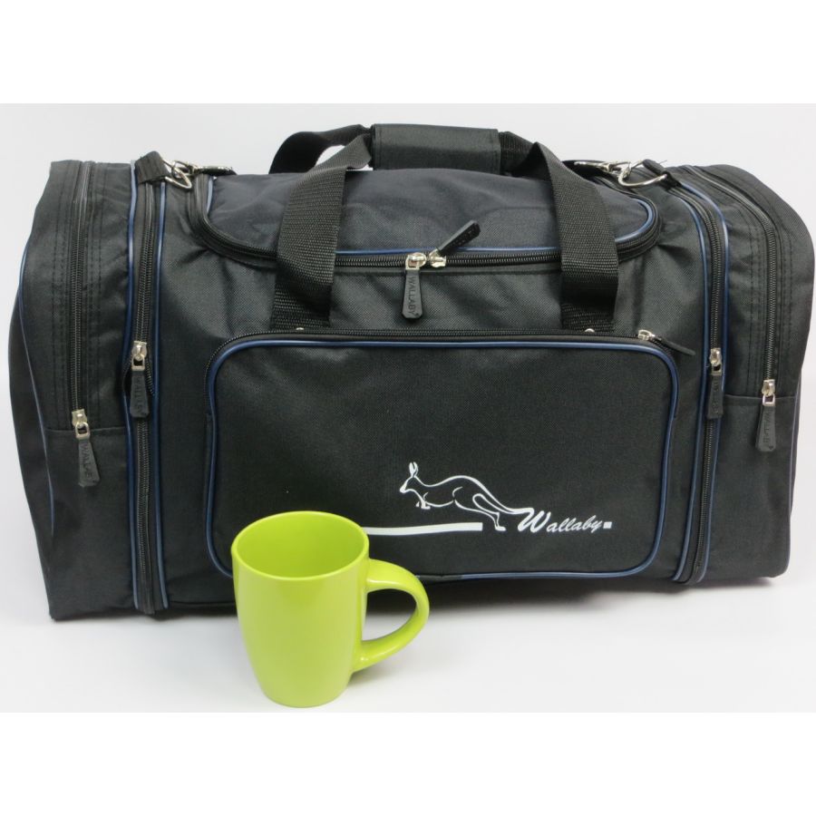 Спортивная сумка Wallaby 365 с расширением 40/50 л 54(66)x25x30 см Черная