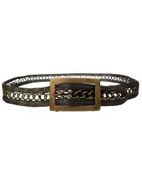 Женский металлический ремень Vanzetti цепочка внутри RMT172 3 см