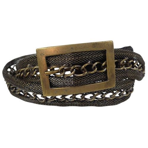 Женский металлический ремень Vanzetti цепочка внутри RMT172 3 см