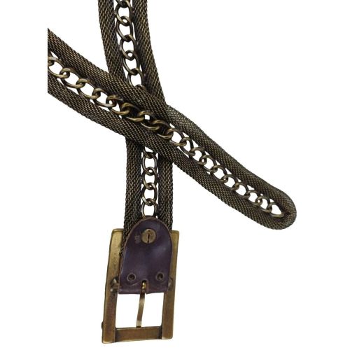 Женский металлический ремень Vanzetti цепочка внутри RMT172 3 см
