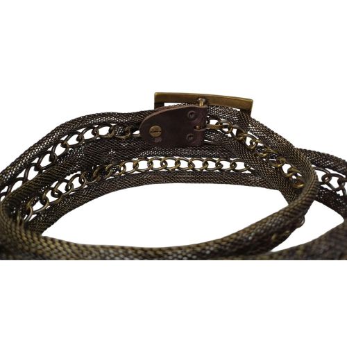 Женский металлический ремень Vanzetti цепочка внутри RMT172 3 см